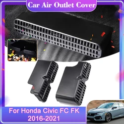 2x For Honda Civic 10th Gen FC FK 2016 2017 2018 2019 2020 2021 Car Air Outlet Cover Trim Protection Anti-Clogging Accessories