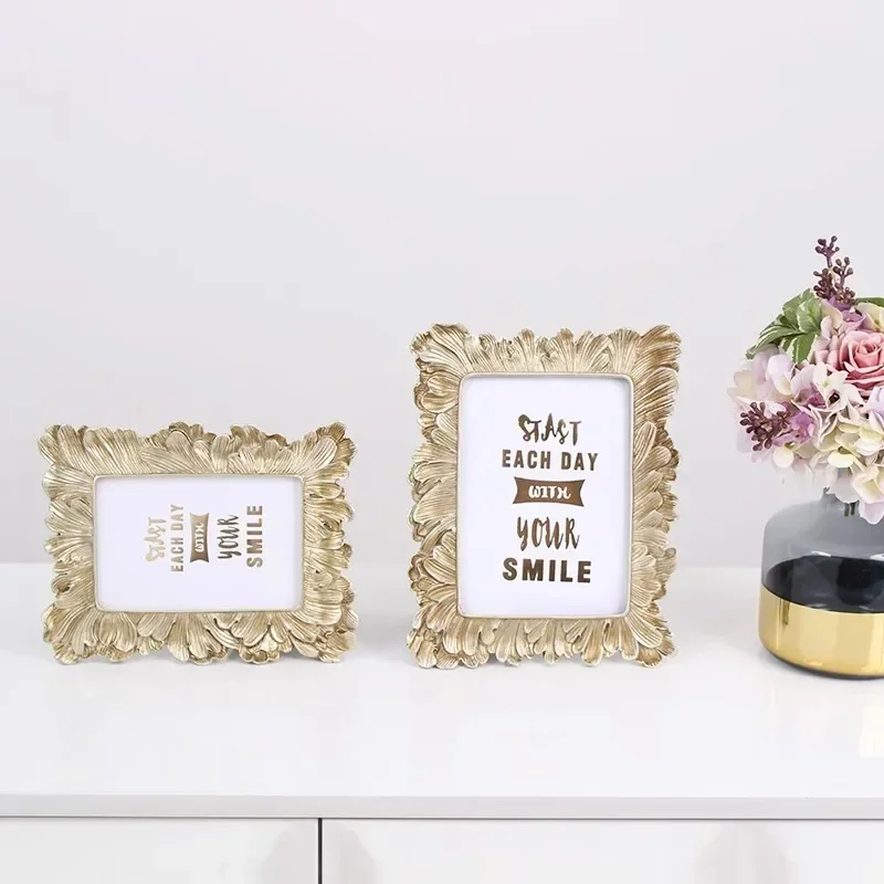 

Luxury Display Picture Frames Painting Aesthetic Vintage Living Room Drawings Picture Frames Nordic Porta Retratos Home Decor