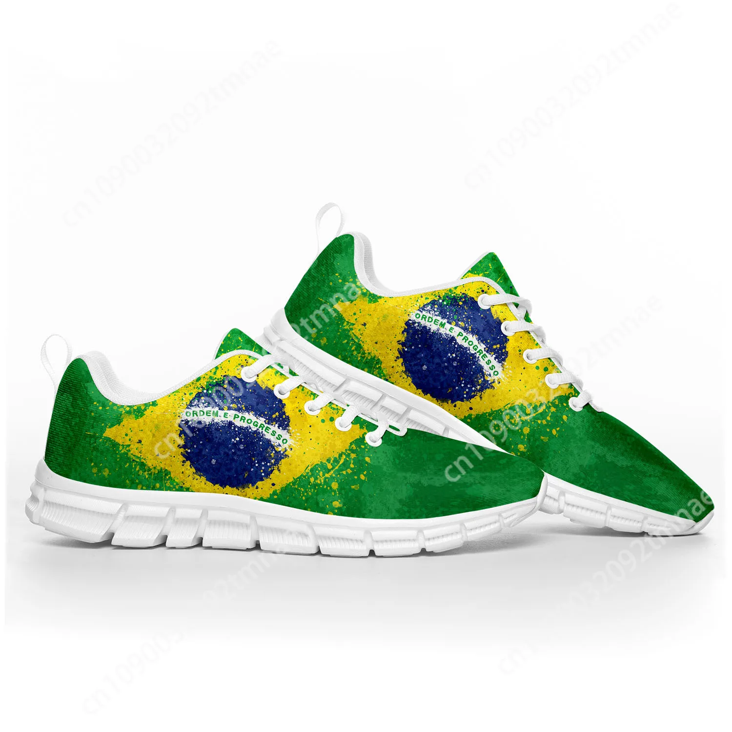 Brazilian Flag Sports Shoes Mens Womens Teenager Kids Children Sneakers Brazil Soccer Football Casual Custom Couple Shoes