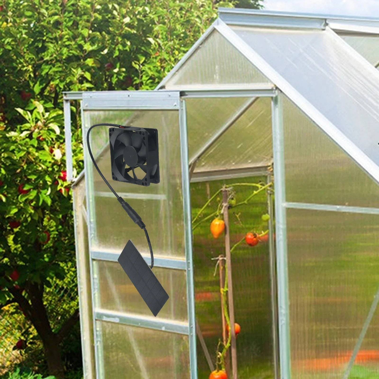 Adjusts Speed According To Sunlight 10W Solar Fan Waterproof Solar Fan Long-lasting Versatile Environmentally Friendly