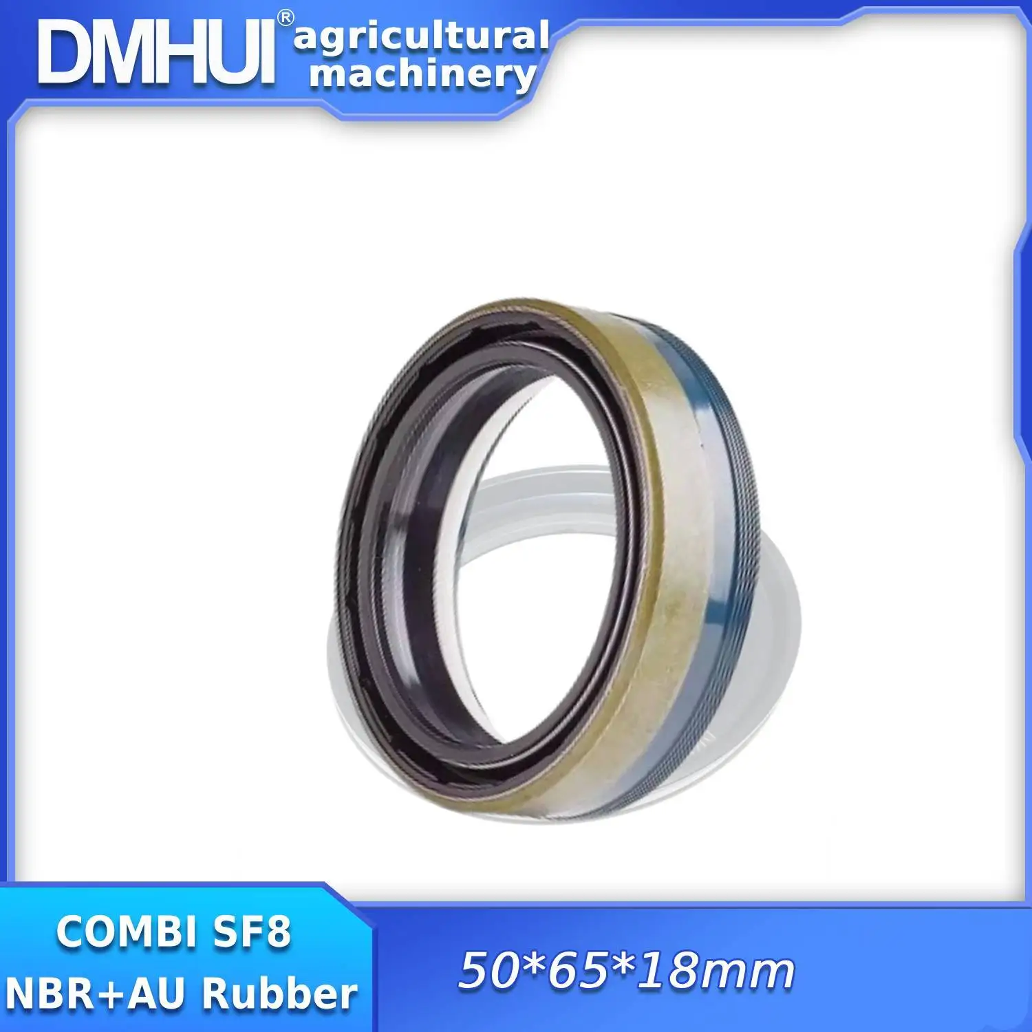 

DMHUI Tractors and Trucks etc Oil Seal 50x65x18mm for Agricultural Machinery COMBI SF8 Type NBR+AU ISO9001:2008