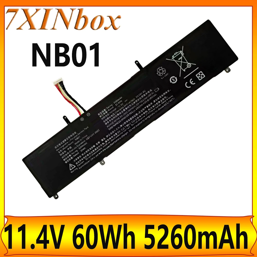 

7XINbox 60Wh NB01 11.4V 5260mAh Battery For HUWI Model JH56 For Ting Shuo Z15S Z25S For BESSE GLT NB01 20220606 For Xiaoxuan Pro