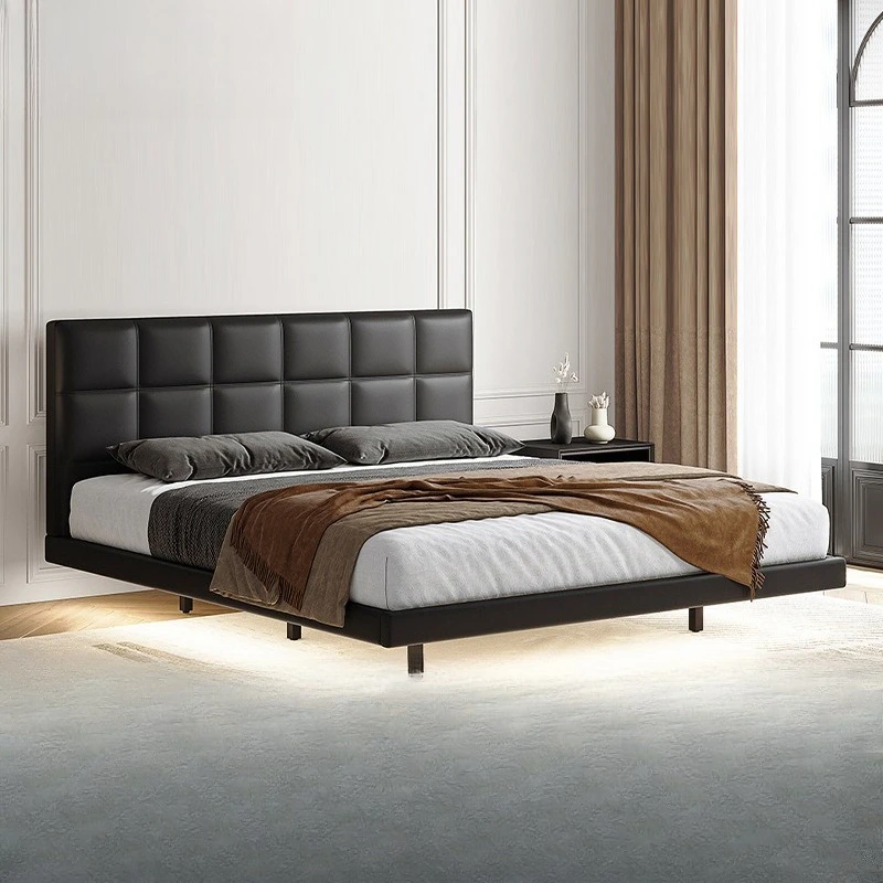 

Compact Versatile Customizable minimalist leather bed