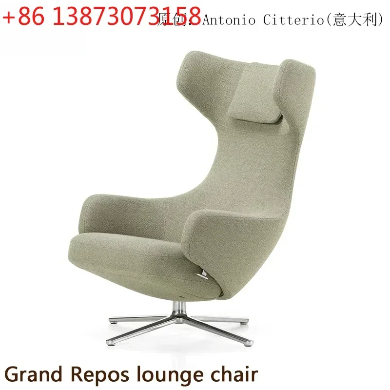 R Luxury recliner shaped cotton leisure chair Nordic recliner