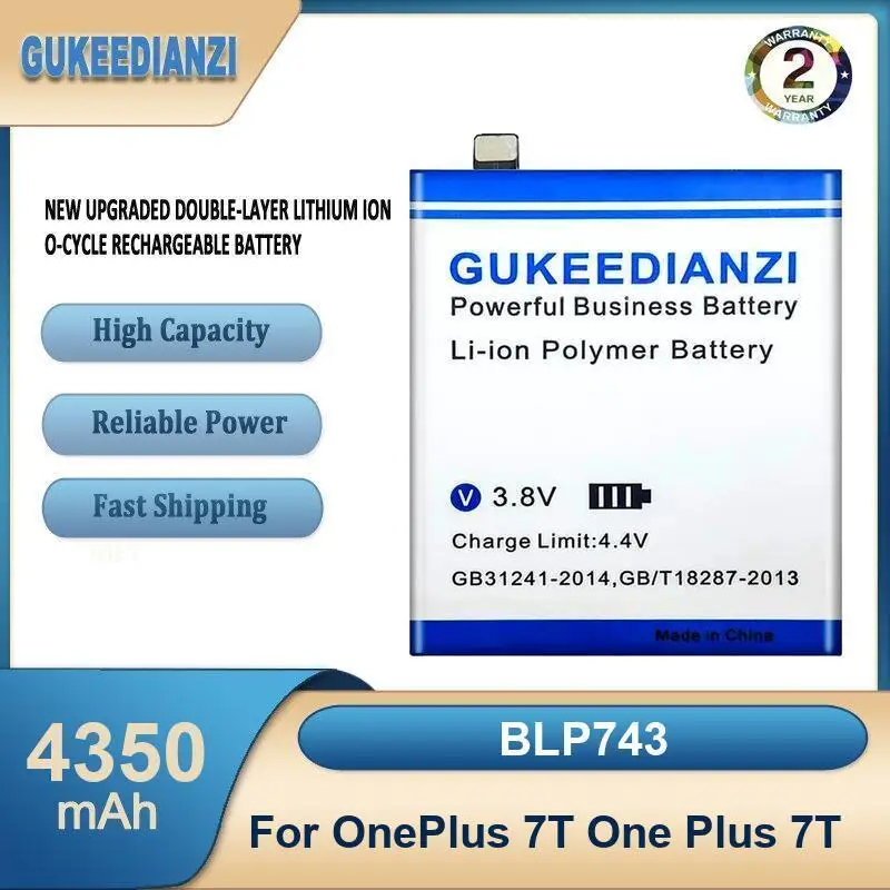 

BLP743 4350mAh High Capacity Mobile Phone Battery For OnePlus 7T One Plus 7T