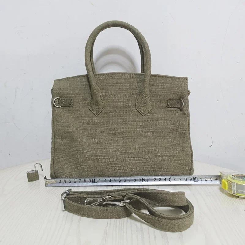 Ins Famous Fashion Women Bags Canvas Purse Luxurious Handbags Girl Shoulder Bags Crossbody Bag Totes Handmade