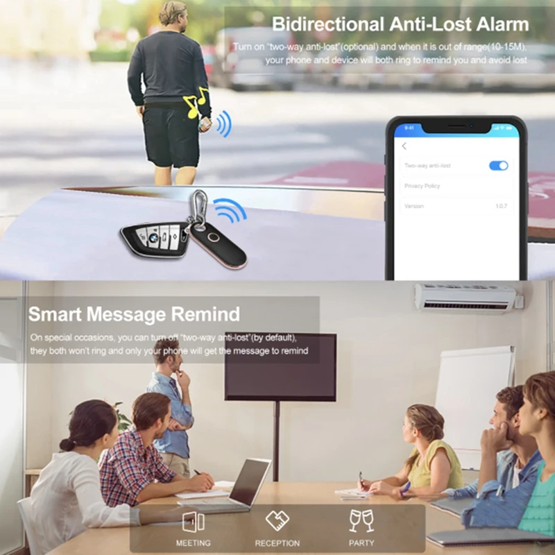 TTKK-الذكية لمكافحة خسر مفتاح مكتشف ، بلوتوث 4.2 ، لتحديد المواقع المقتفي ، التنبيه ، المحفظة ، Keyfinder ، محدد ، الحيوانات الأليفة ، الكلب ، الطفل ، Hot