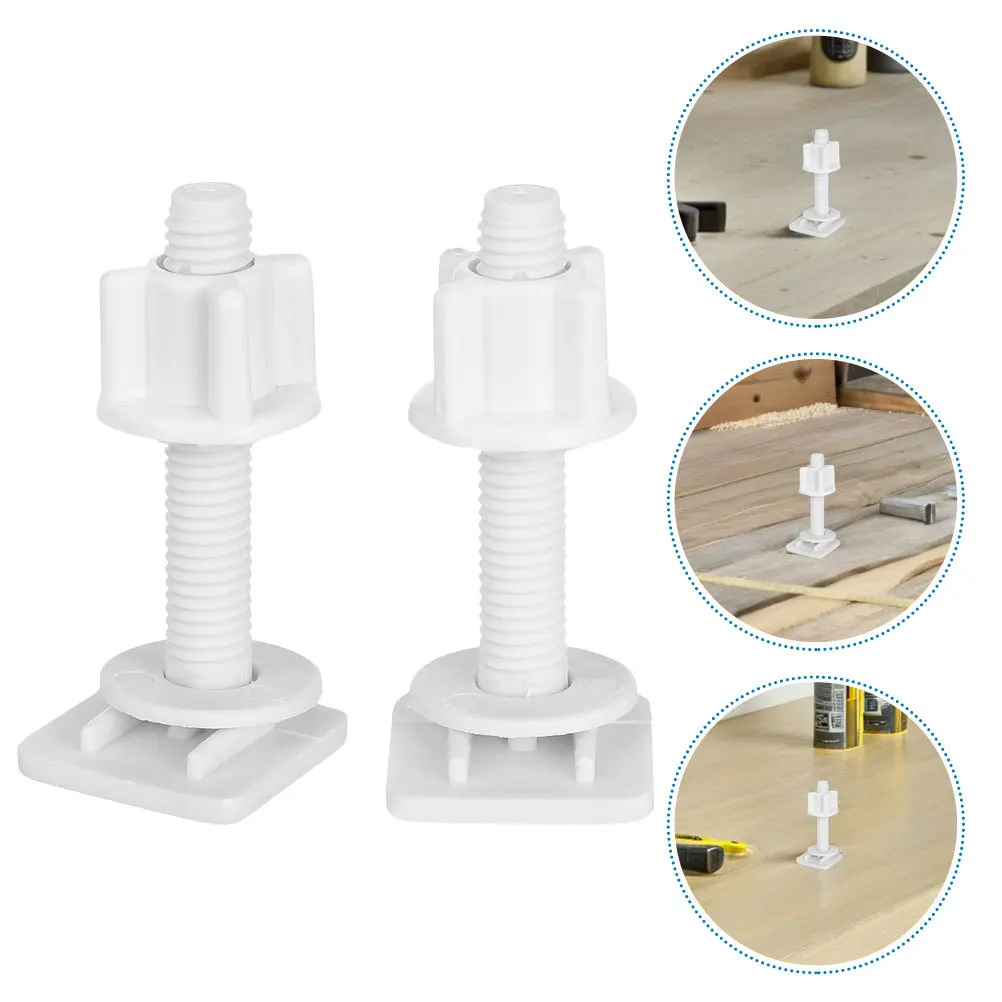 

2Pcs Plastic Toilet Seat Screws Universal Bolts Replacement Heavy Duty Fixing Fittings for Stable Secure Mounting Anti-Loosening