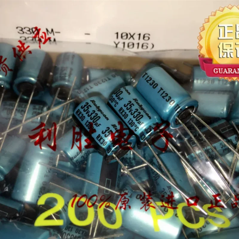10-100 Peças Capacitor de Áudio Japonês Ruby Fever 330UF 35V Filtro de Áudio 35V330UF 10*16 RX30