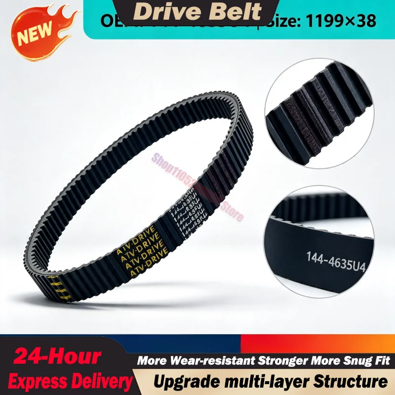 For Stels Viking Snowmobile Drive Variator Belt 1199x38 PN 144-4635U4 LU054054 605348425