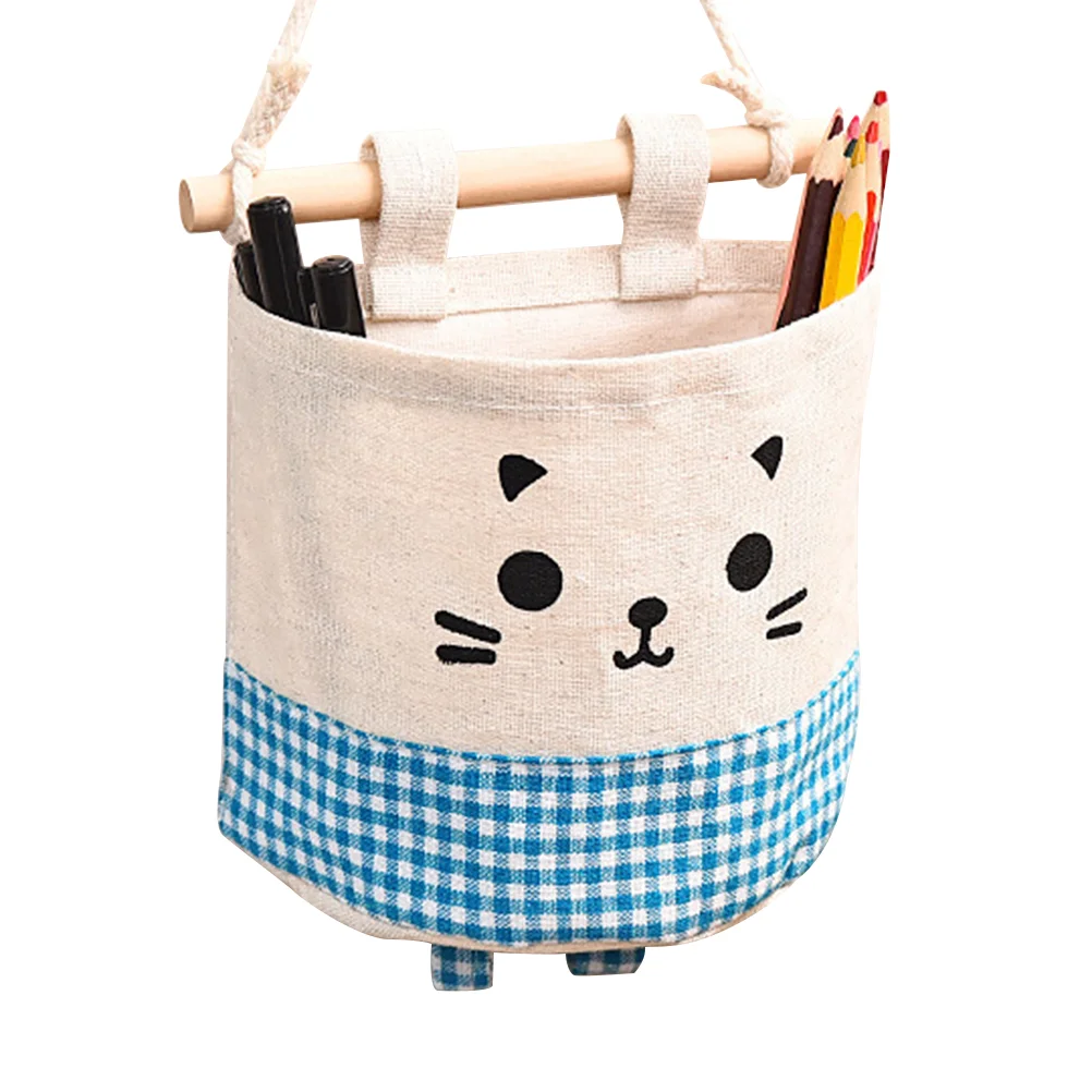 Decorative Laundry Baskets Storage Bags Bath Organizer Holder Hanging Wall Pouches