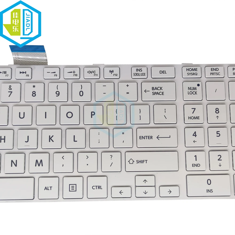 US KR Keyboard For Toshiba Satellite S50 S50-A S50D-A S50T-A L70-A L70D-A L70T-A L50-A L50D-A L50T-A L55-A L55D-A White Keycaps