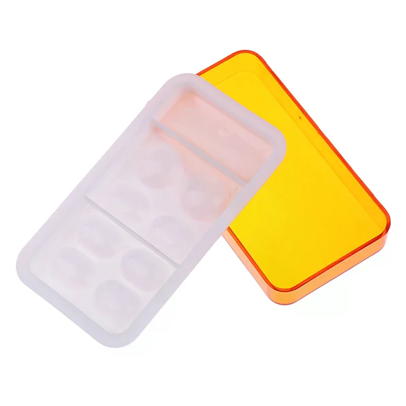/ACR/Pc Dental Resin Mixing Watering Moisturizing Plate With Cover 8 Slot Palette 1