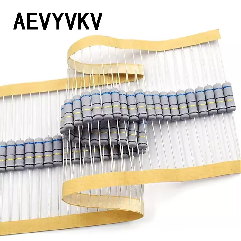 20PCS 2W 5% Wire Wound Resistor Fuse Winding Resistance 0.1 0.15 0.22 0.33 0.47 0.5 1 2.2 3.3 4.7 5.1 6.8 10 22 47 51 100 ohm