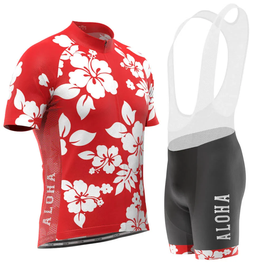 Conjunto de camisa de ciclismo da equipe havaiana Aloha Triathlon para homens, equipamento para bicicleta de estrada, camisa de ciclismo, shorts de secagem rápida, roupas para bicicleta