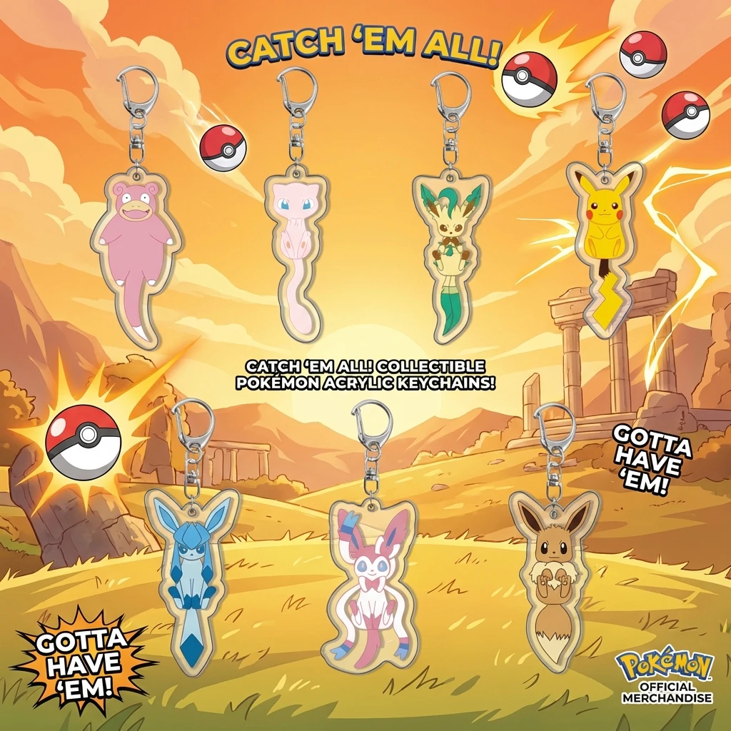 Llavero de Pokémon de doble cara, Ash Pikachu Serena, colgante de anime, bonito personaje de dibujos animados, regalo para niños, colección de fans