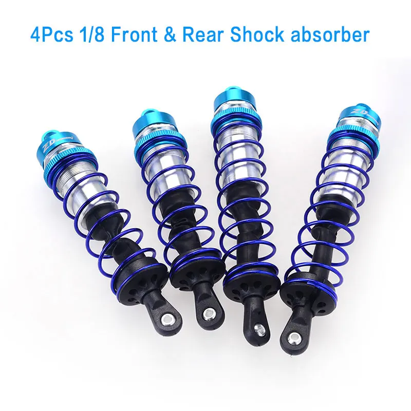4 pièces ZD Racing 120mm 143mm amortisseur avant et arrière amortisseur d'huile en métal pour 1/8 RC voiture camion Buggy Truggy JLB HSP EM pièces de course