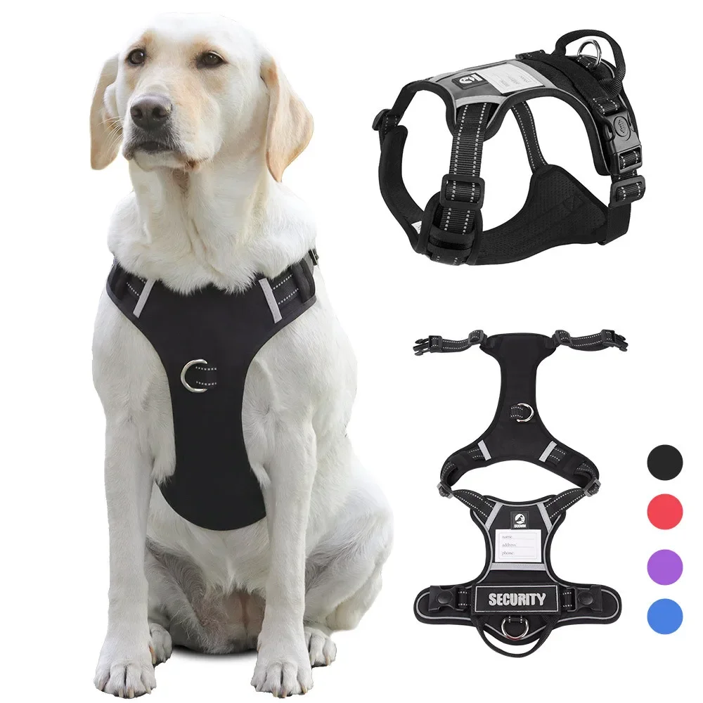 Big Dog Harness Anti-breakaway Pet Harness Reflective Dog Walking Rope Dog Leash in Stock