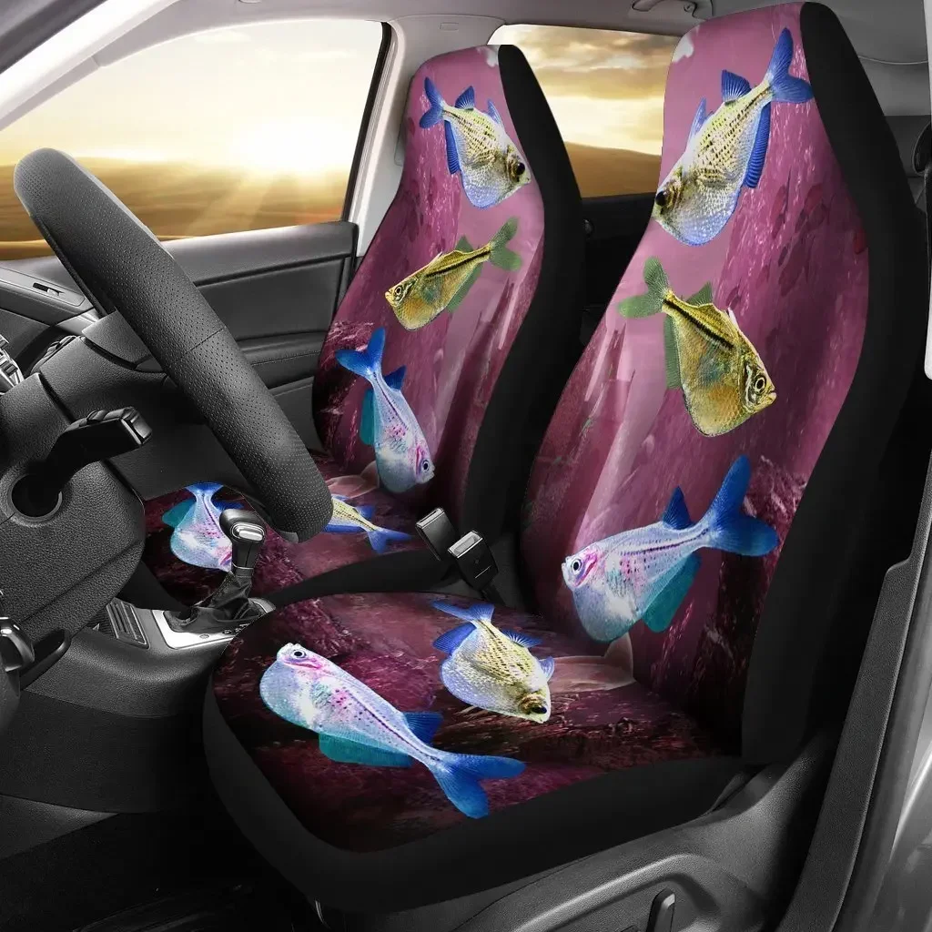 Common Hatchetfish (River Hatchetfish) Print Car Seat Covers Set 2 Pc, Car Accessories Seat Cover