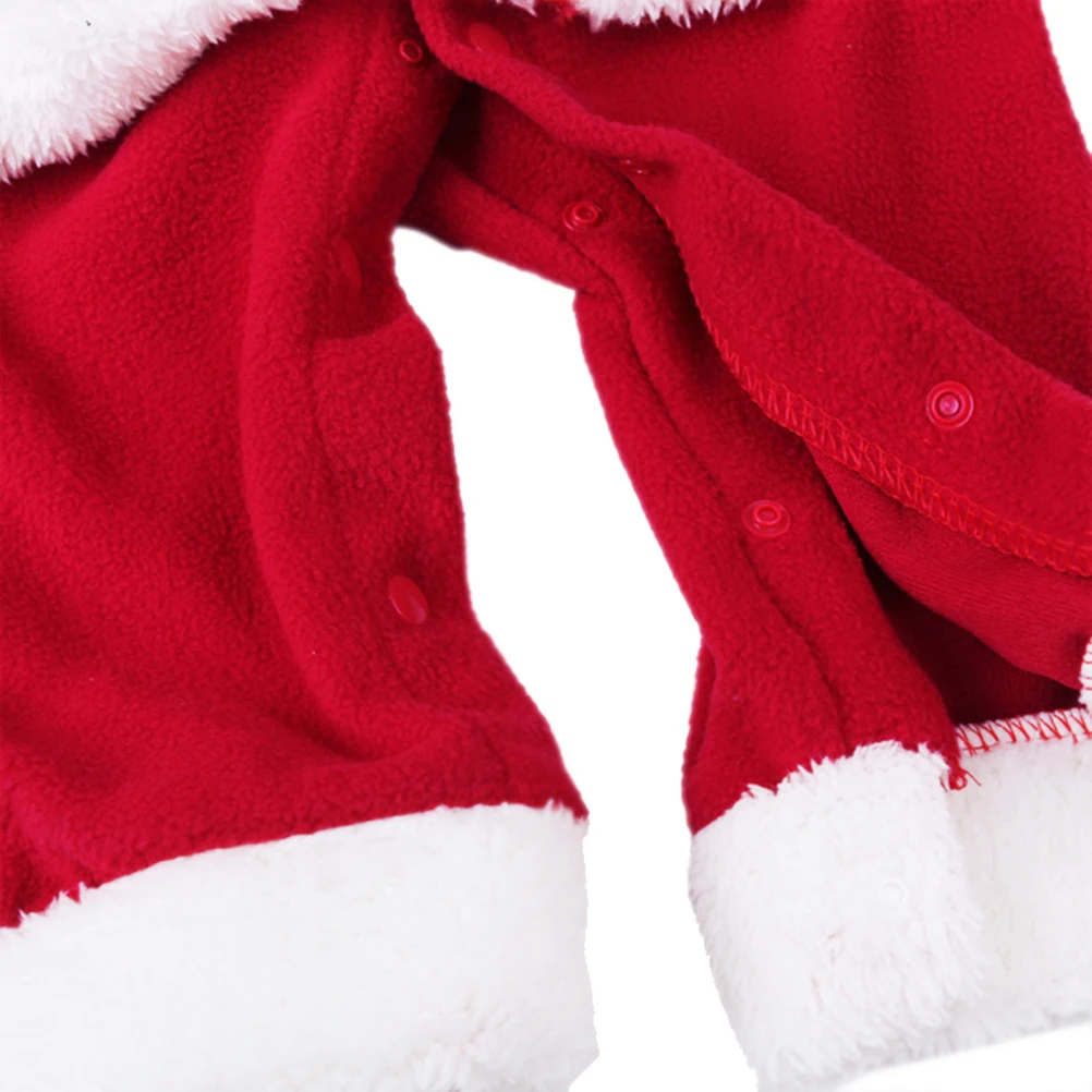 

Santa Claus Costume Set Boys Soft Comfortable Christmas Outfits Kids Party Hat Combo Photo Prop Gift Christmas Suit