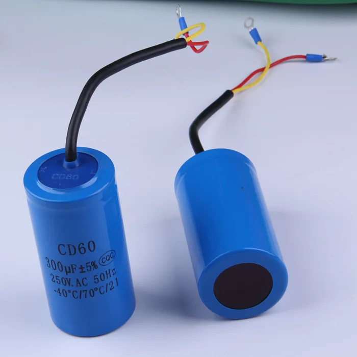 

free shipping Staring capacitor CD60 300UF heavy duty electric motor starting capacitors