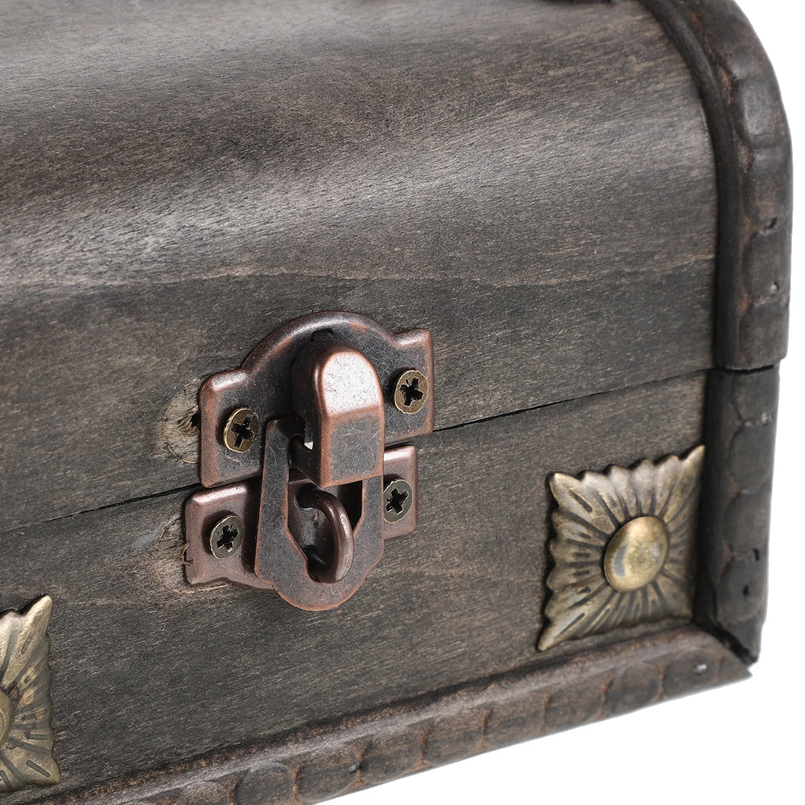 ヴィンテージ木製装飾収納ボックス、鍵付き、エスケープルーム宝箱、ジュエリーオーガナイザー、レトロロック式