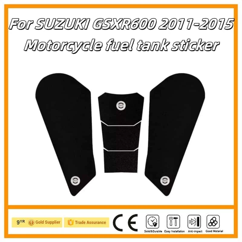 

Наклейка на мотоцикл, Нескользящий бак, тяговая боковая накладка, защитная наклейка для SUZUKI GSXR600 2011-2015