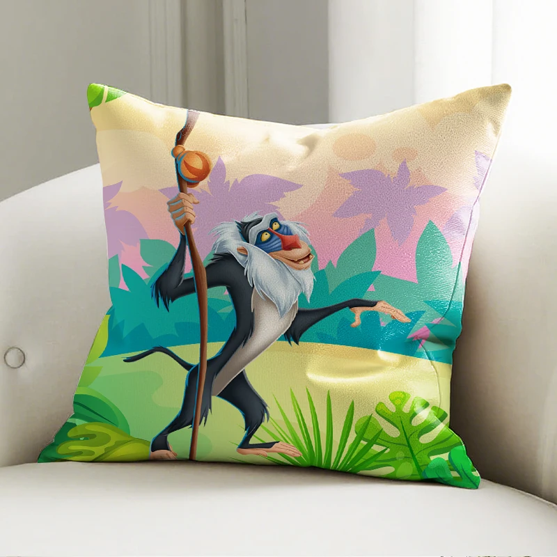 

Disney Lion King Rafiki Pillow Case Soft Cushion Cover for Sofa Bedroom Kids Room Cartoon Decorative Throw Pillowcase