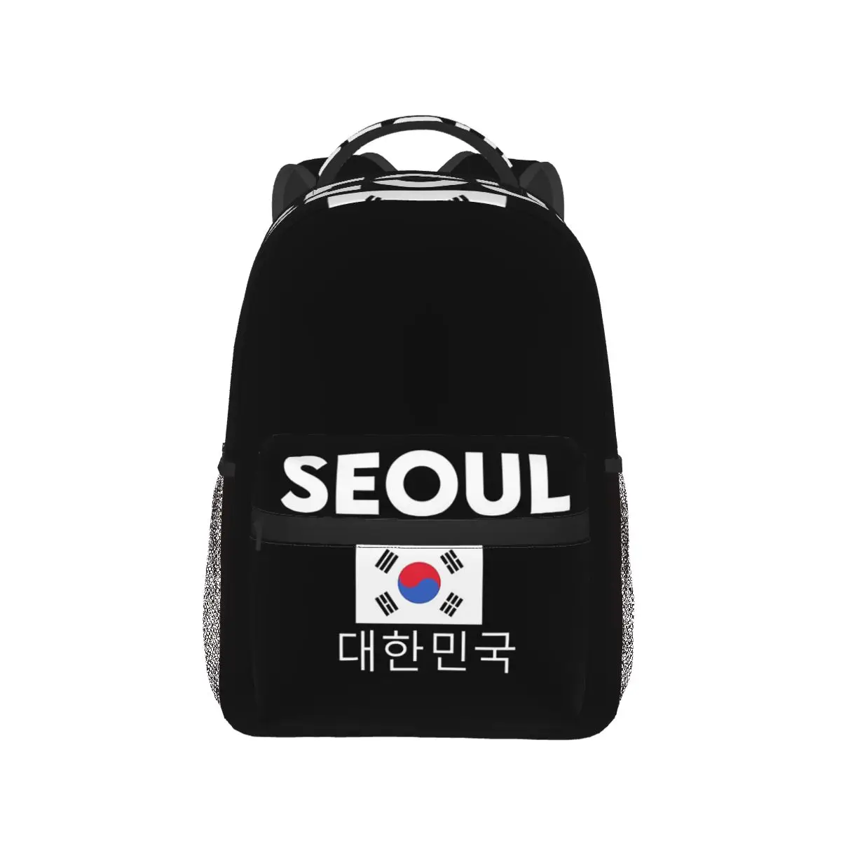 

Seoul South Korea Hangul Korean Flag Backpack Hot Sale Daypack Large Capacity Kid BookBag School Bag Shoulder Bags for Men Women