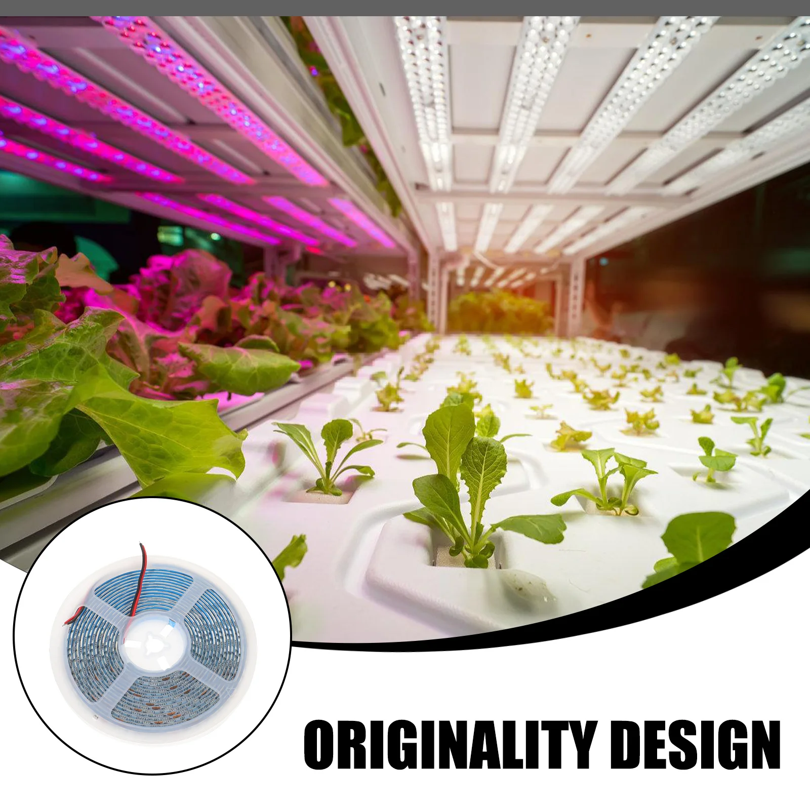 

5 м 300 Вт светодиодная лента для роста растений Smd 5050 водонепроницаемая гибкая лампа для внутреннего сада, овощей, цветов, теплицы, гидропоники