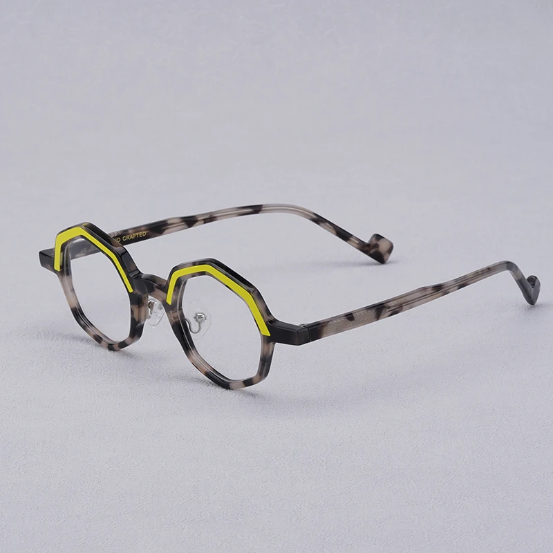 

High Quality Acetate Glasses Frame for Men Retro Small Round Frame Eyeglasses Square Classical Frame Glasses