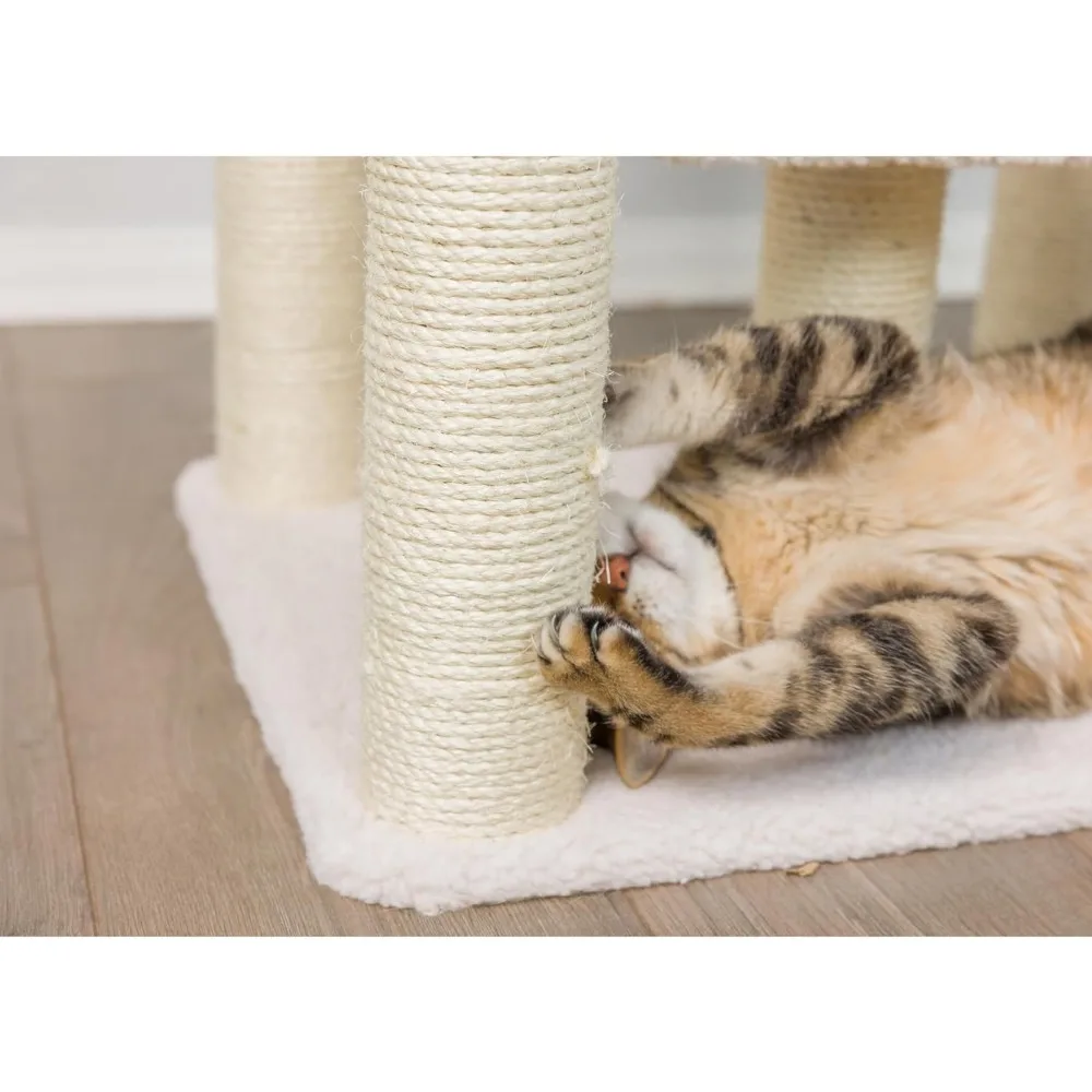 57-Inch Cat Tree, Ivory