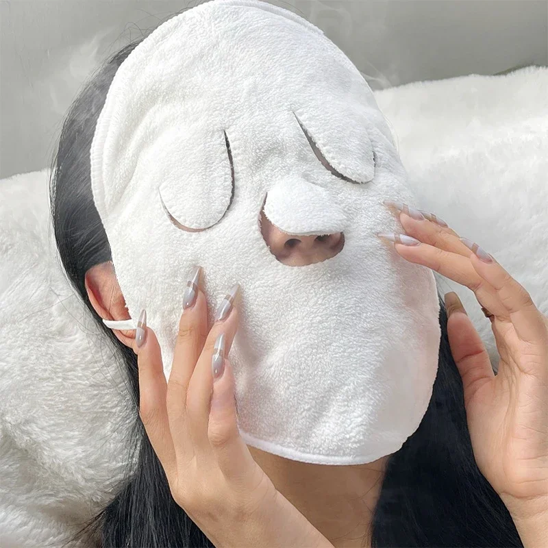 Hot and Cold Face Towels for Skin Beauty, Reusable Hot Towels for Ear Hanging, Face Towels for Home and Beauty Salons