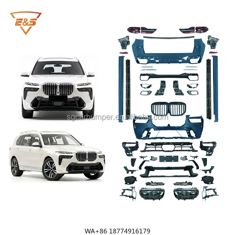 

Car Accessories for X7 G07 Old to New MT Style Front Bumper Rear Bumper Grille Side Skirts Headlights Taillights Body Kit