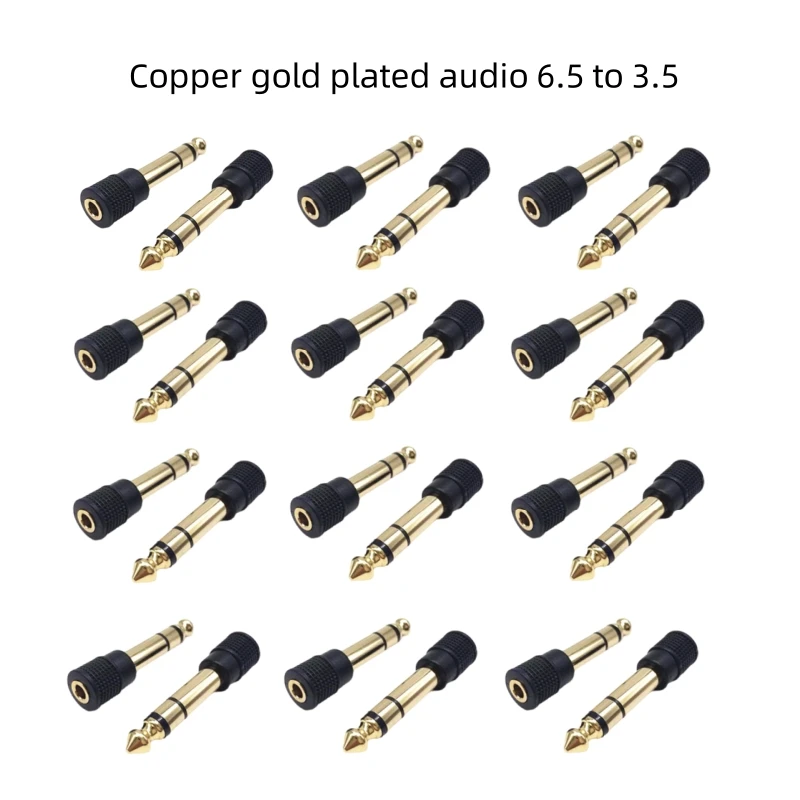 5/3/1pcs 6.35mm Revolutie 3.5mm Vrouwelijke Hoofdtelefoon Adapter Audio Versterker Microfoon AUX Kabel met Jack