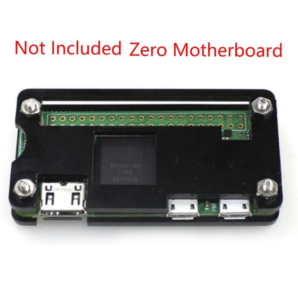 For Raspberry Pi Zero Zero 2W WH Series Universal Acrylic Shell Motherboard Protective Shell with Heat Sink Case C