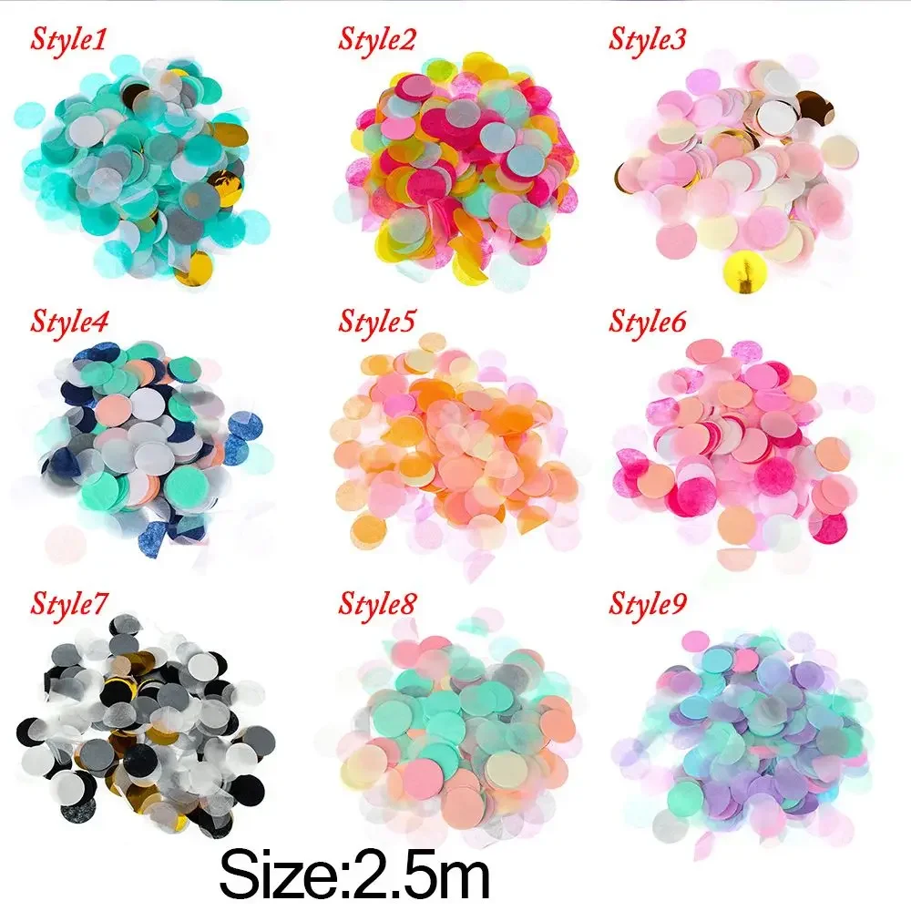 10g/bag Round Confetti Tissue Paper Pink Dots Filling Balloon Baby Shower  Birthday Party Decorations DIY Accessories Wedding FX