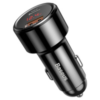Baseus Magic Series PPS CCMLC20C-01 Car 45W USB-C PD / USB-A QC Charger-Black