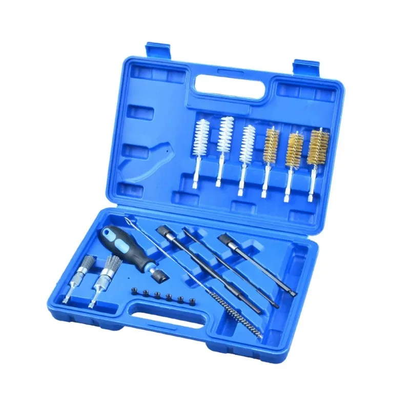 

Tool for engine maintenance and rust removal of fuel injectors, injector seat cleaner set with high hardness