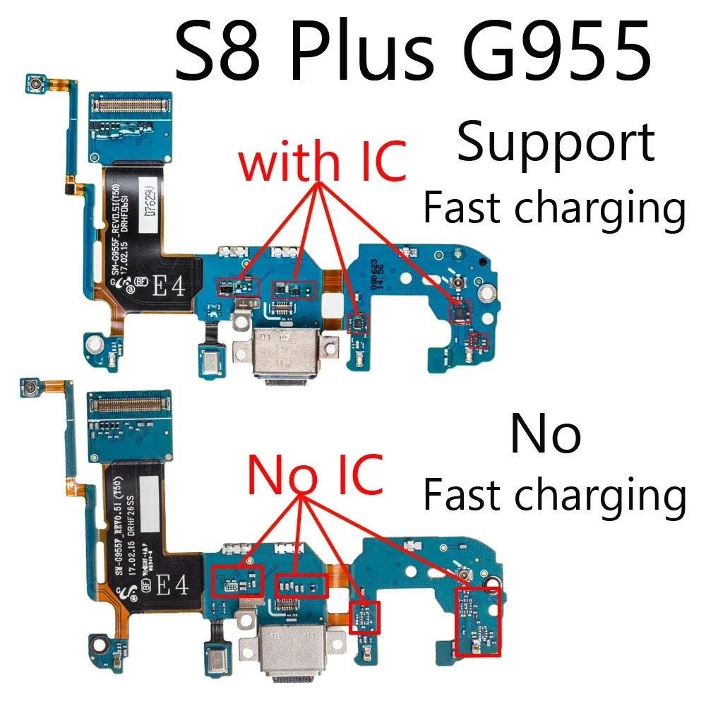 

1 шт. USB зарядка для Samsung Galaxy S9G960F S9 Plus G965F зарядное устройство разъем док-порт гибкий кабель Замена запасные части для ремонта