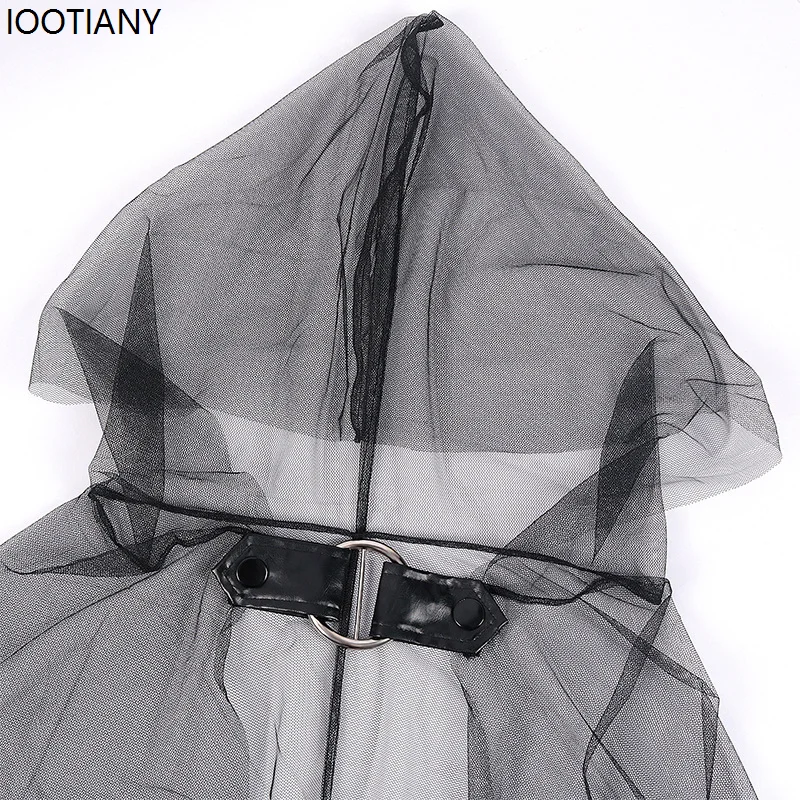 Halloween Horror Ghost Bride Cape Festival Cosplay Tulle Cloak Party Masquerade Ghosts Carnival Stage Performance Dress Up New