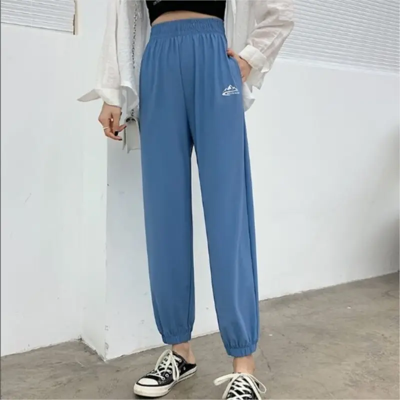 Women Pants Joggers Loose Sweatpants Running Sport Leisure Pant High Waist Quick-drying Fitness Yoga Trousers Baggy Pants NS5752