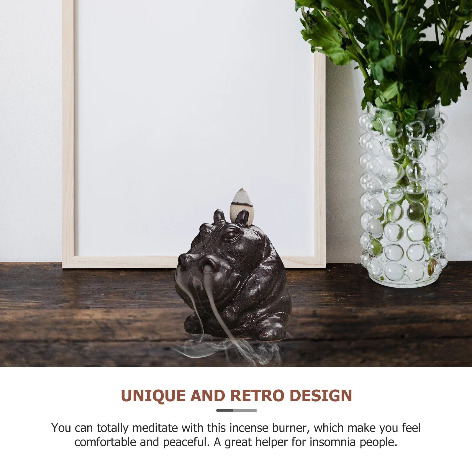 

Tea Ceremony Pet Ornament Backflow Incense Burner Craft Animal Shape Decoration Home Ceramic