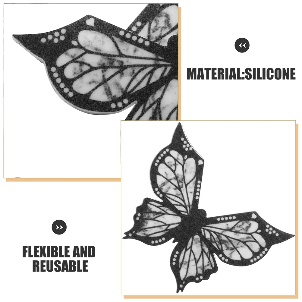 Vlinder Eyeliner Pen Sjabloon Herbruikbare Siliconen Oogmake-up Sjabloon Flexibele Dames Ooglijn Sjabloon Make-up Tool Nauwkeurig