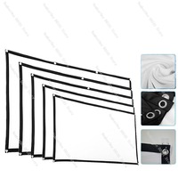 Portable Polyester Folding Projector Screen, 100-Inch and 120-Inch Outdoor High-Definition Screen, Ideal for Home Theater