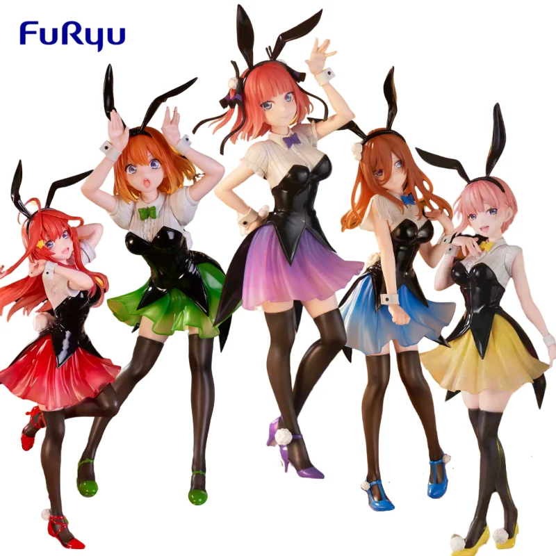 

In Stock Original FuRyu Trio-Try-iT The Quintessential Quintuplets Nakano Ichika Nakano Nino Anime Figure Model Collection