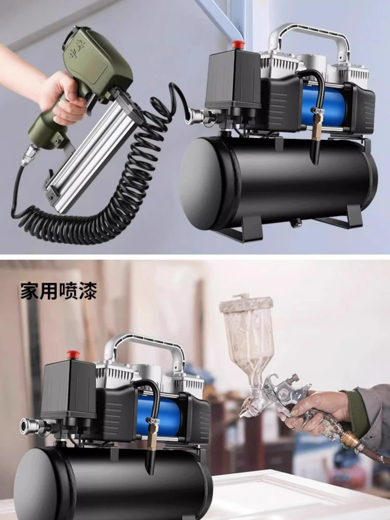 Small DC electric vehicle air compressor 48v60v72v universal vacuum tire for household tire changing and portable inflation