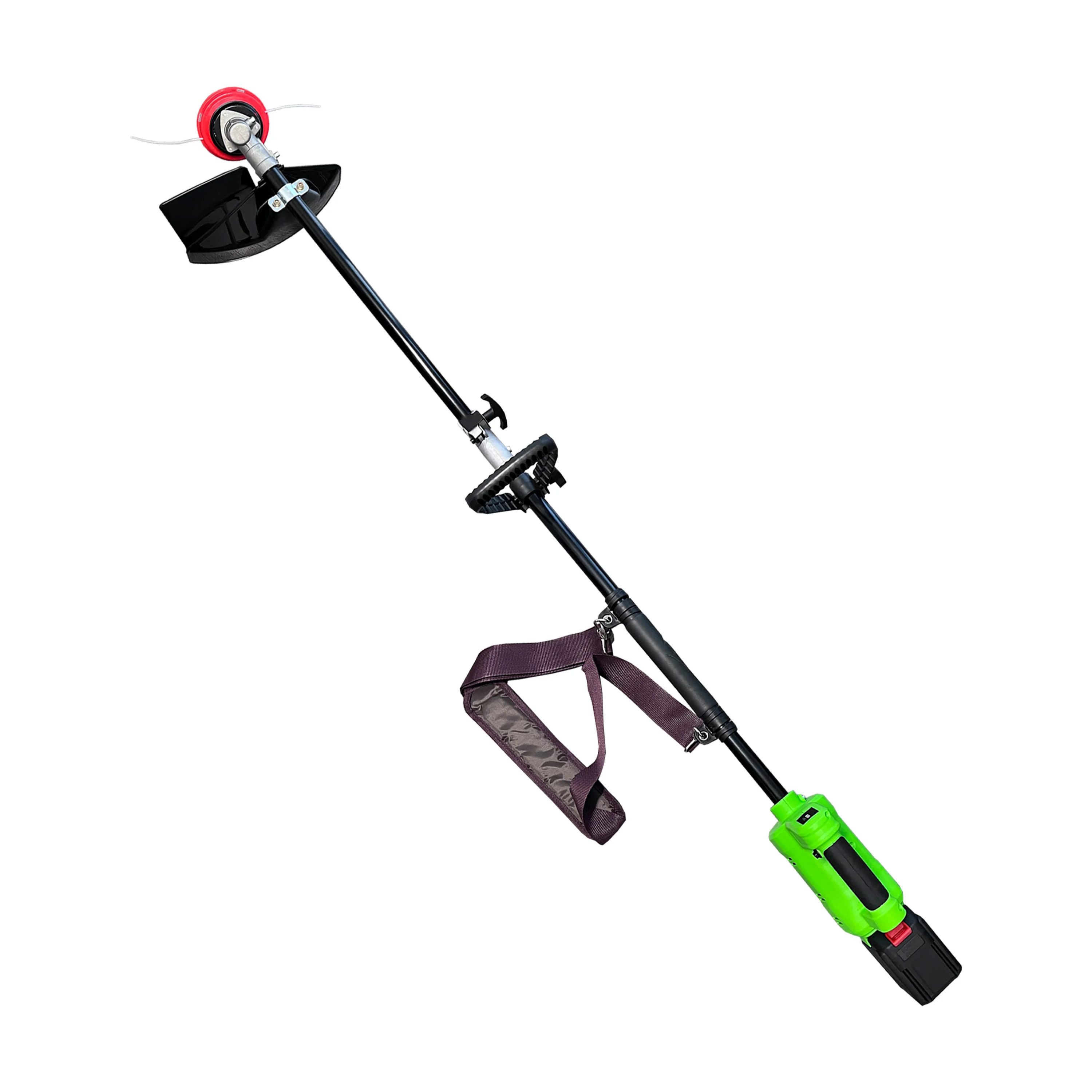 Portable Grass Trimmer Green Electric Brush Cutter Cordless Lithium Battery Powered String Trimmer
