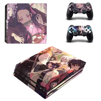 動漫炭治郎祢豆子PS4 Pro主機及手把保護膜貼紙,PS4 Pro主機及手把專用乙烯基材質 10 最佳銷售 PS4皮膚 - №9