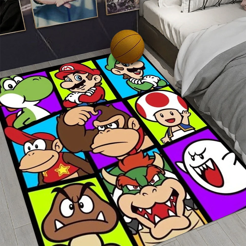 

MINISO Super Mario Bros Movie Game Area Rug,Carpet for Home Living Room Bedroom Sofa Doormat Kitchen Decor,Non-slip Floor Mat